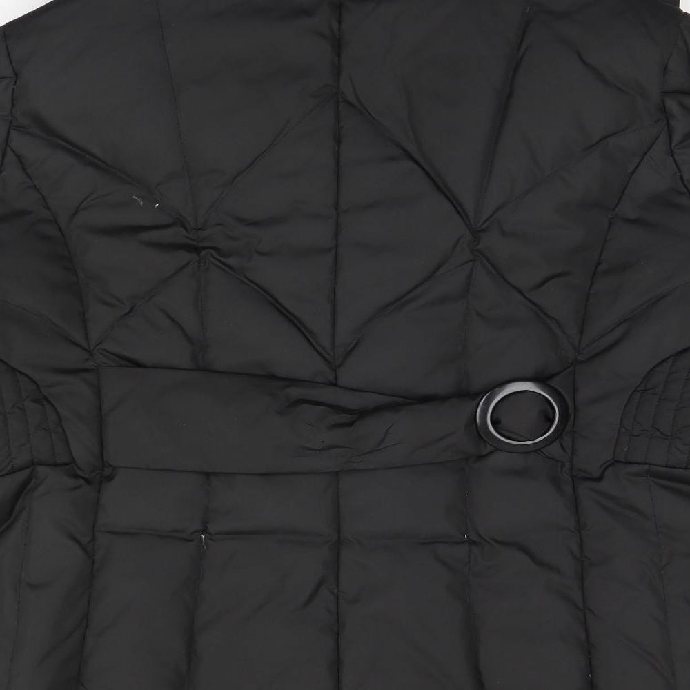 Larry Levine Mens Black   Puffer Jacket Jacket Size L