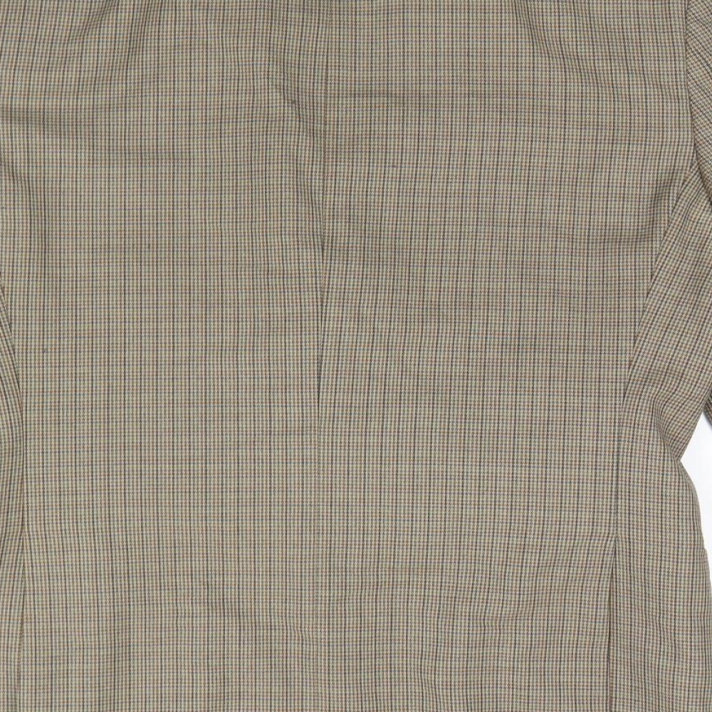 Marks and Spencer Mens Green Houndstooth  Jacket Blazer