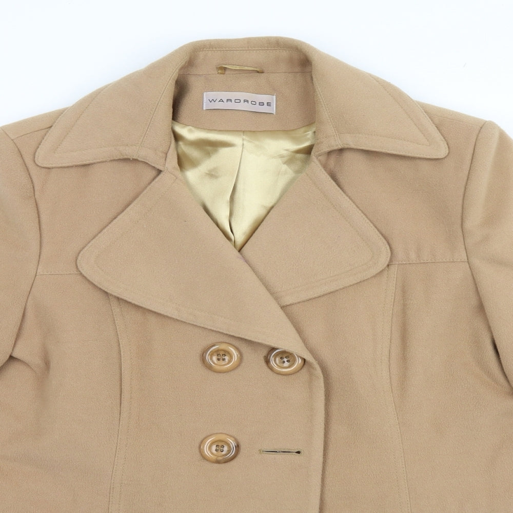 Wardrobe Womens Beige   Overcoat Jacket Size 20