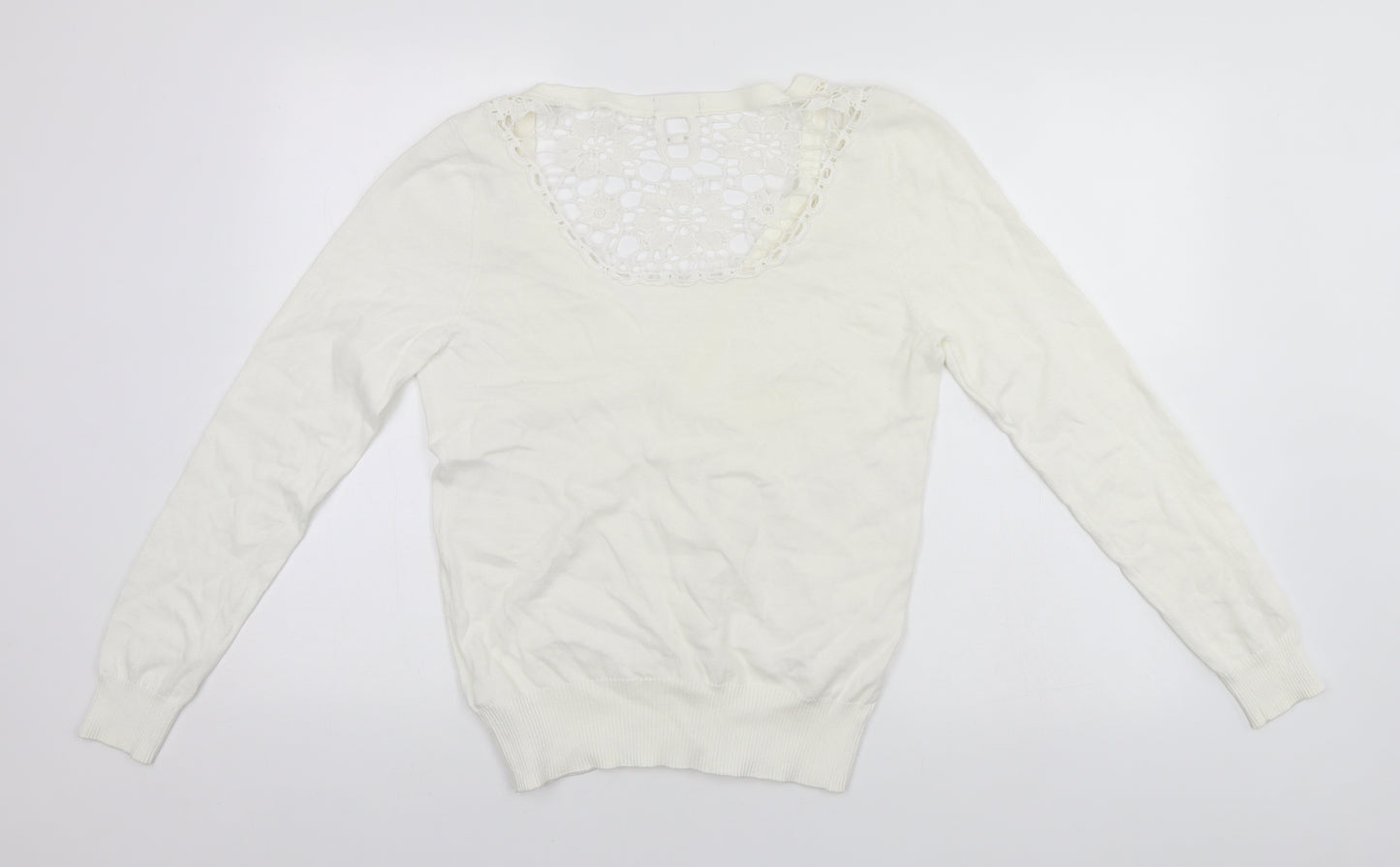 F&F Womens White   Cardigan Jumper Size 14