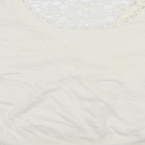 F&F Womens White   Cardigan Jumper Size 14