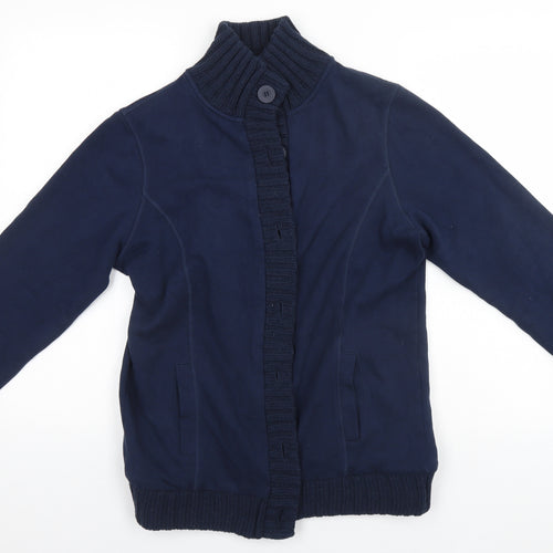 Damart Womens Blue   Cardigan Jumper Size 14