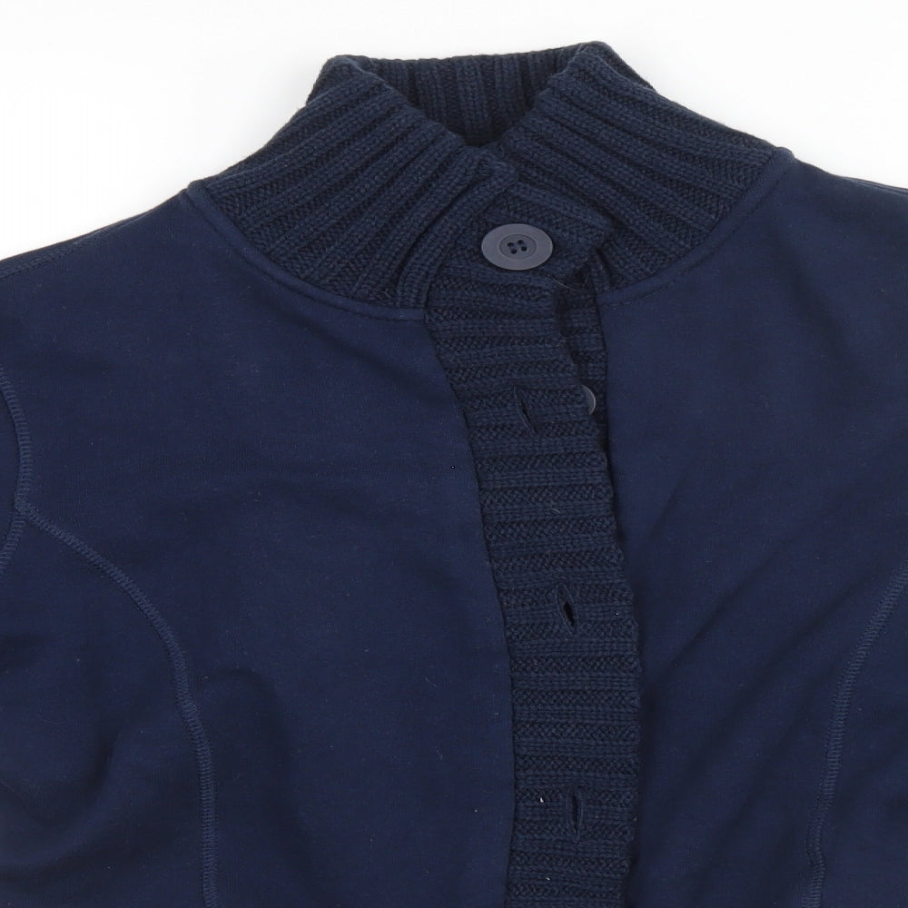 Damart Womens Blue   Cardigan Jumper Size 14