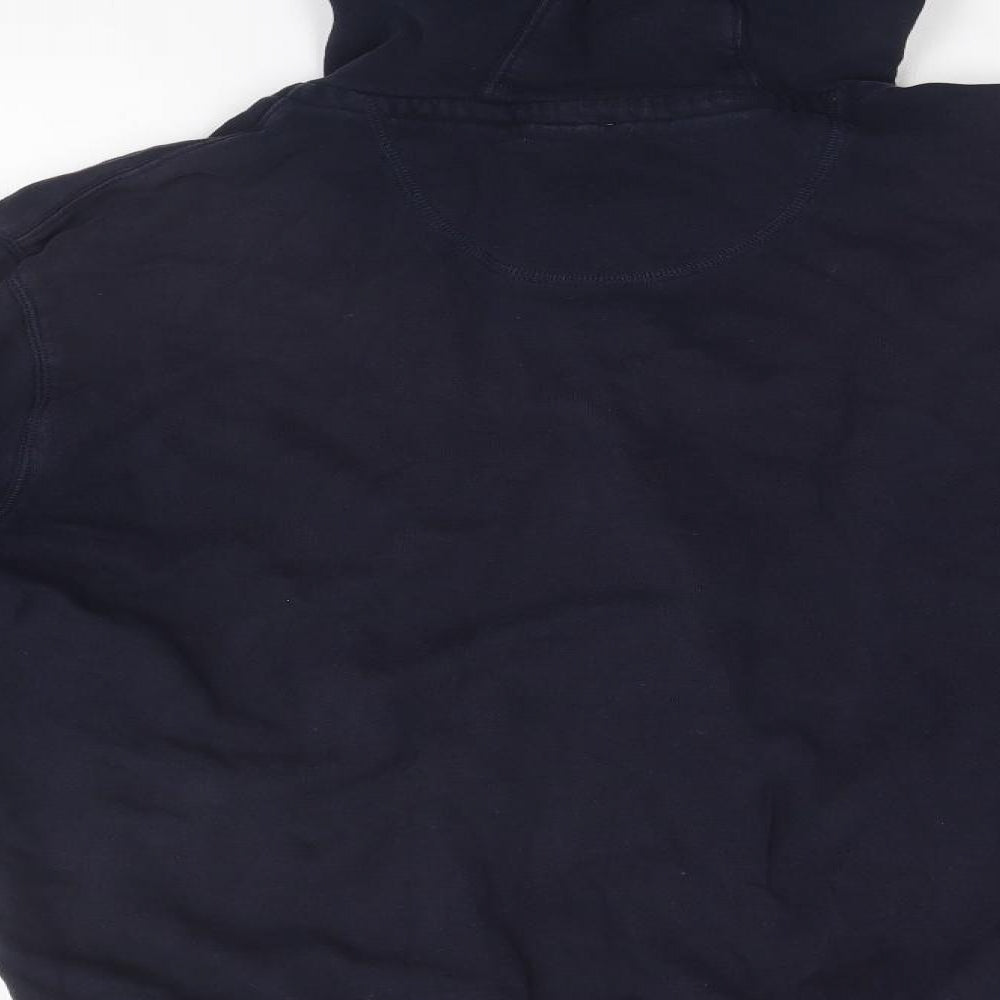 Marks and Spencer Mens Blue  Cotton Full Zip Hoodie Size XL