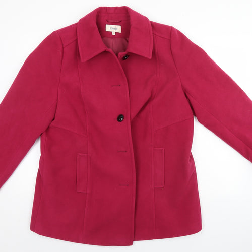 Preworn Womens Pink   Overcoat Coat Size 18