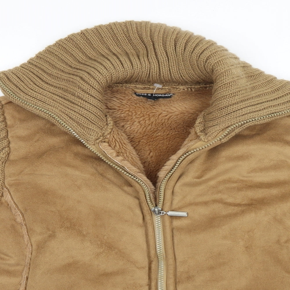 Debbie Morgan Mens Brown   Jacket  Size S