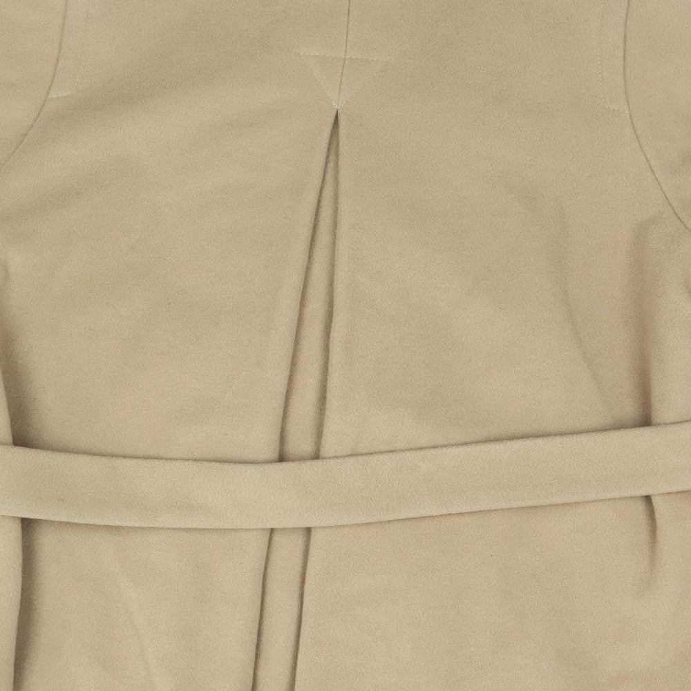 John Lewis Womens Beige   Overcoat Coat Size 12