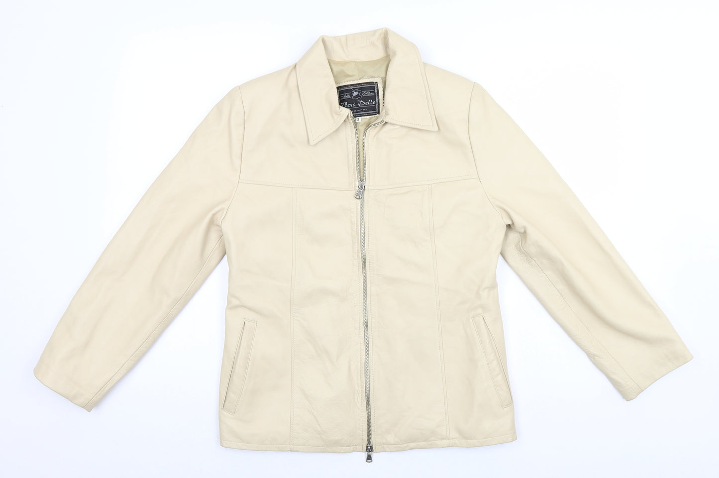Vera Pelle Mens Beige   Jacket  Size S