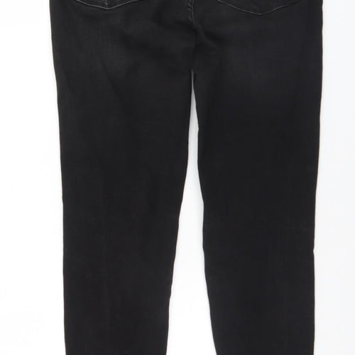 Denim & Co. Womens Black   Straight Jeans Size 12 L26 in