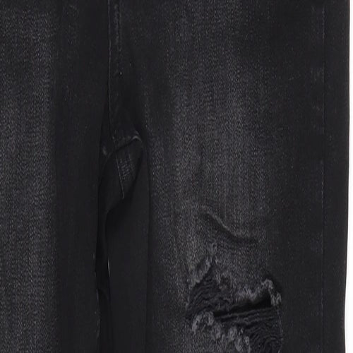 Denim & Co. Womens Black   Straight Jeans Size 12 L26 in