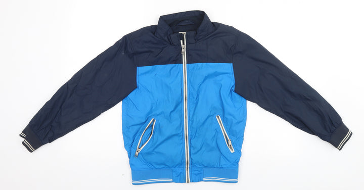 H&M Boys Blue Full Zip Jumper Size 10-11 Years