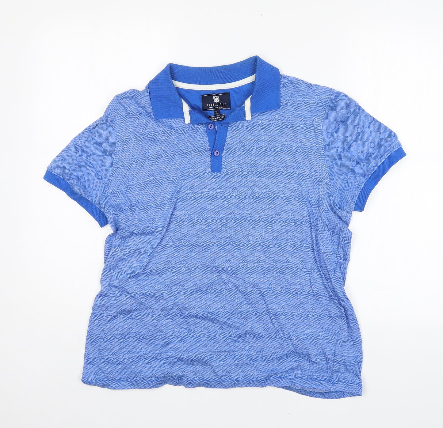 Steel & Jelly Mens Blue    Polo Size XL
