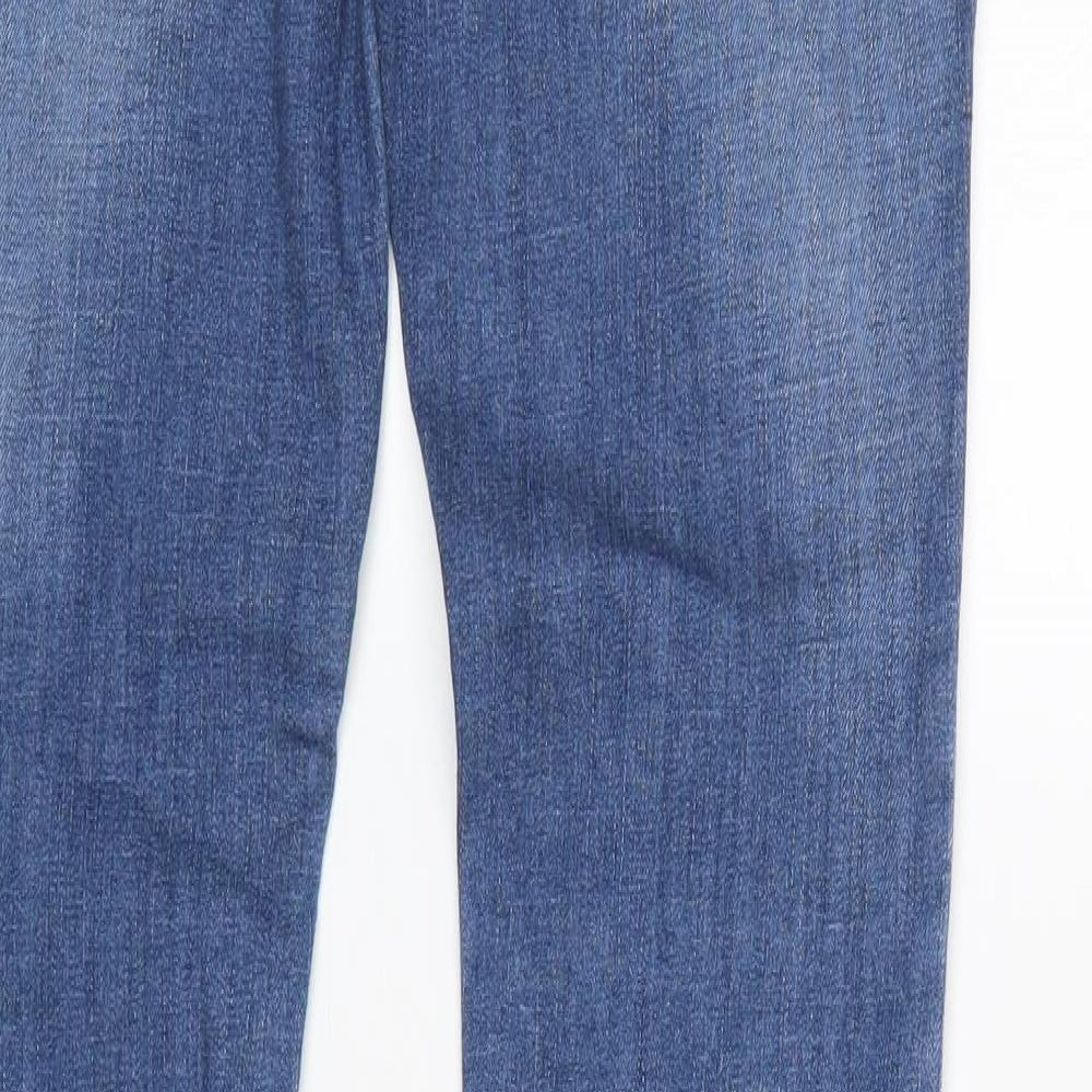 NEXT Womens Blue   Straight Jeans Size 10 L32.5 in