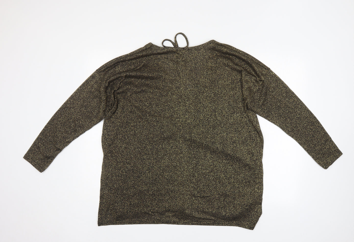 Boohoo Womens Gold   Basic Blouse Size 12