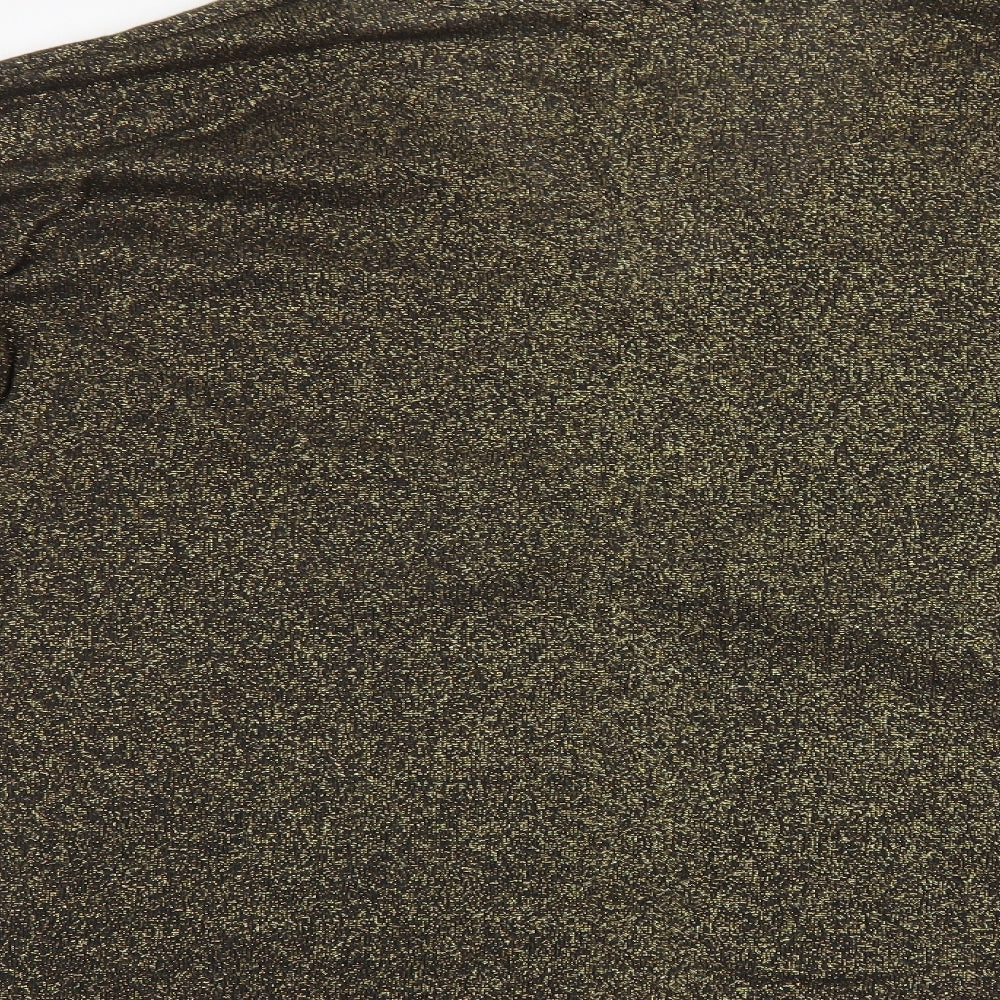 Boohoo Womens Gold   Basic Blouse Size 12