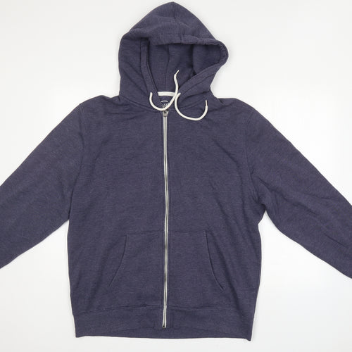 Easy Mens Blue   Full Zip Hoodie Size XL