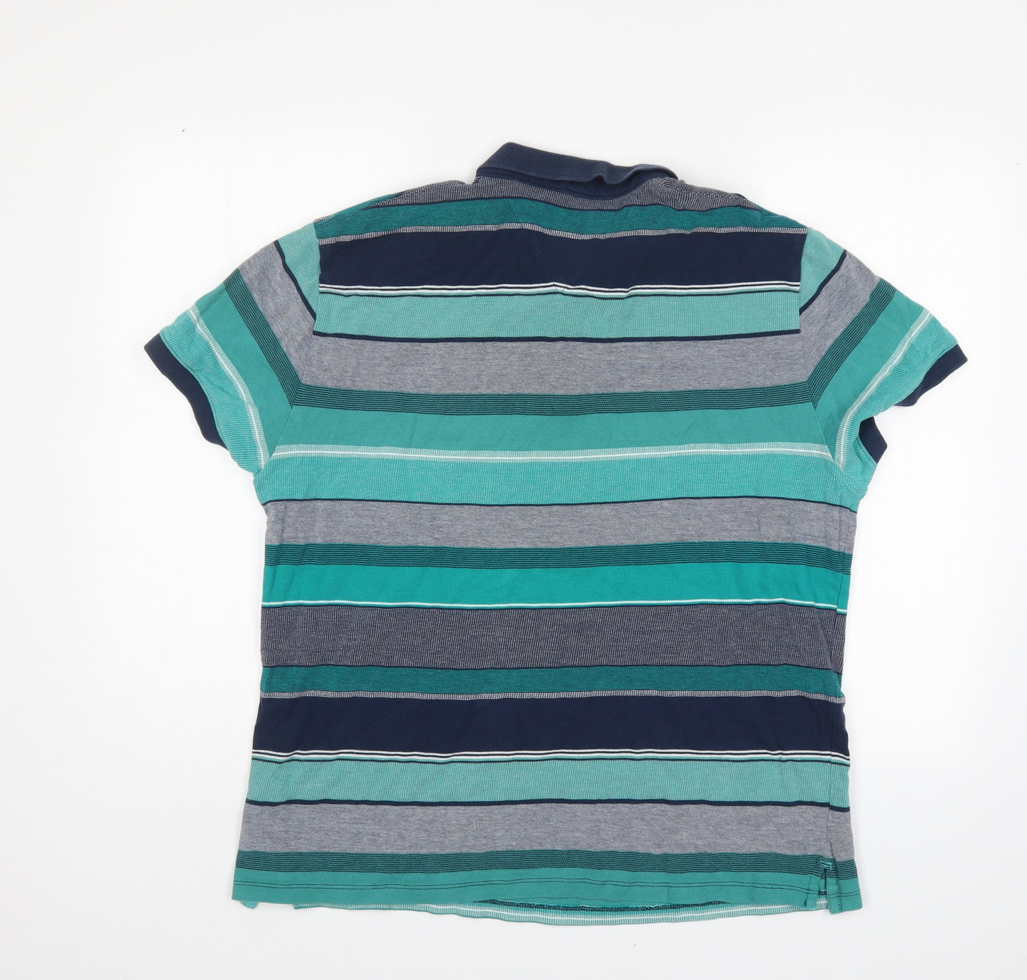 NEXT Mens Multicoloured Striped   Polo Size XL