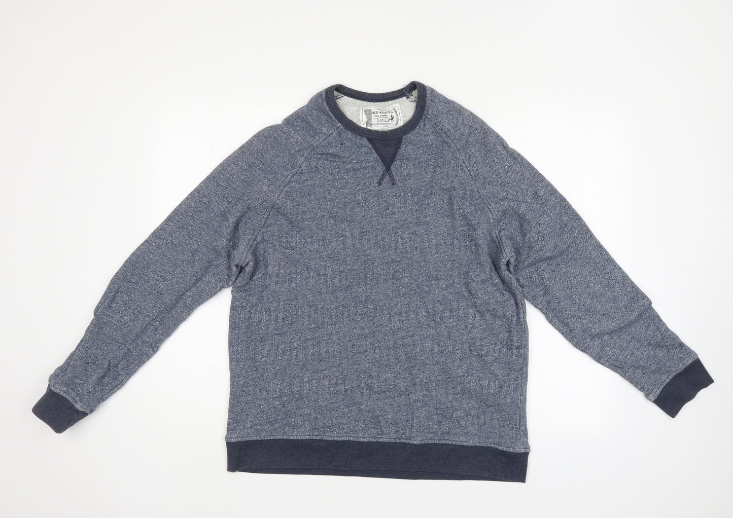 Red Herring Mens Blue   Pullover Sweatshirt Size L