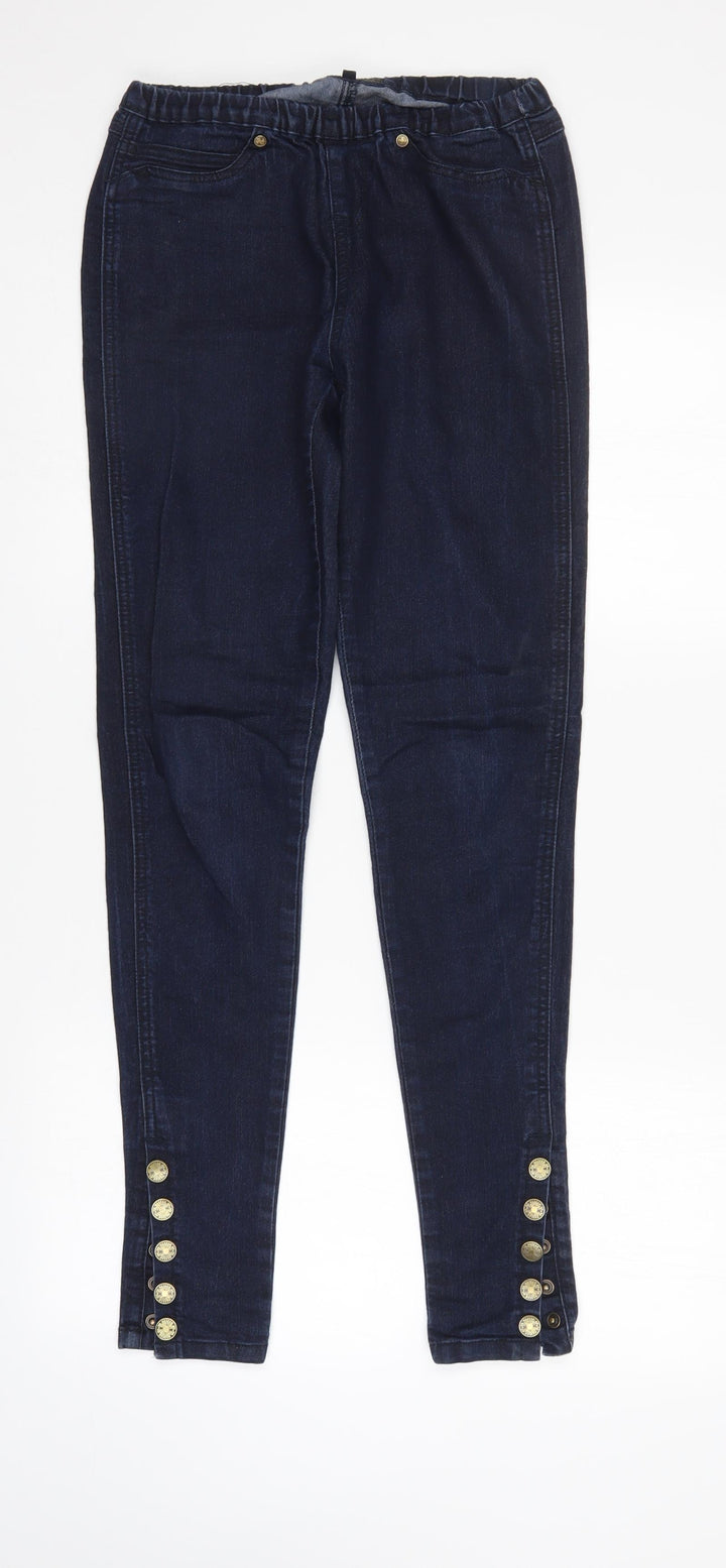 YESYES Womens Blue   Tapered Jeans Size 10 L30 in - Elastic Waist