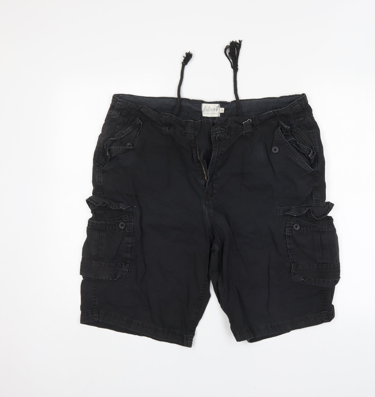Onfire Mens Black   Cargo Shorts Size 36