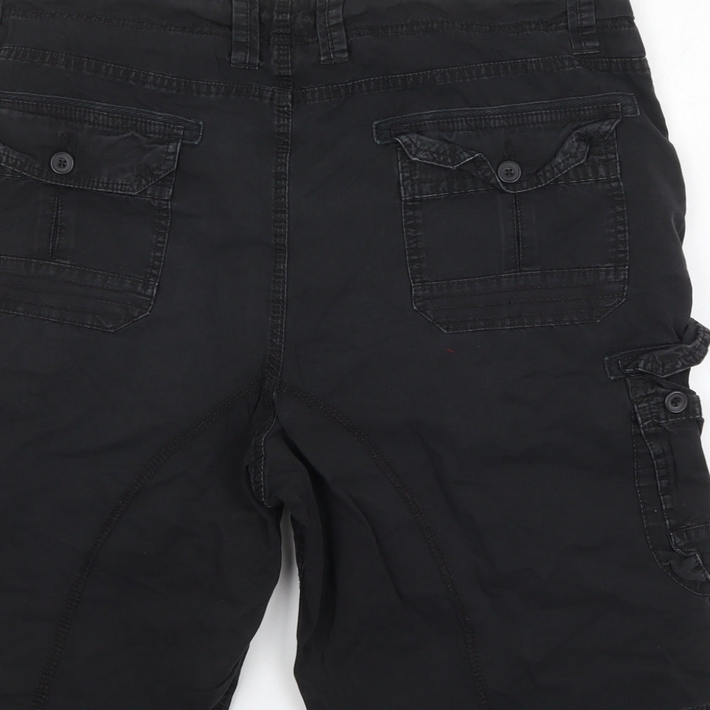 Onfire Mens Black   Cargo Shorts Size 36