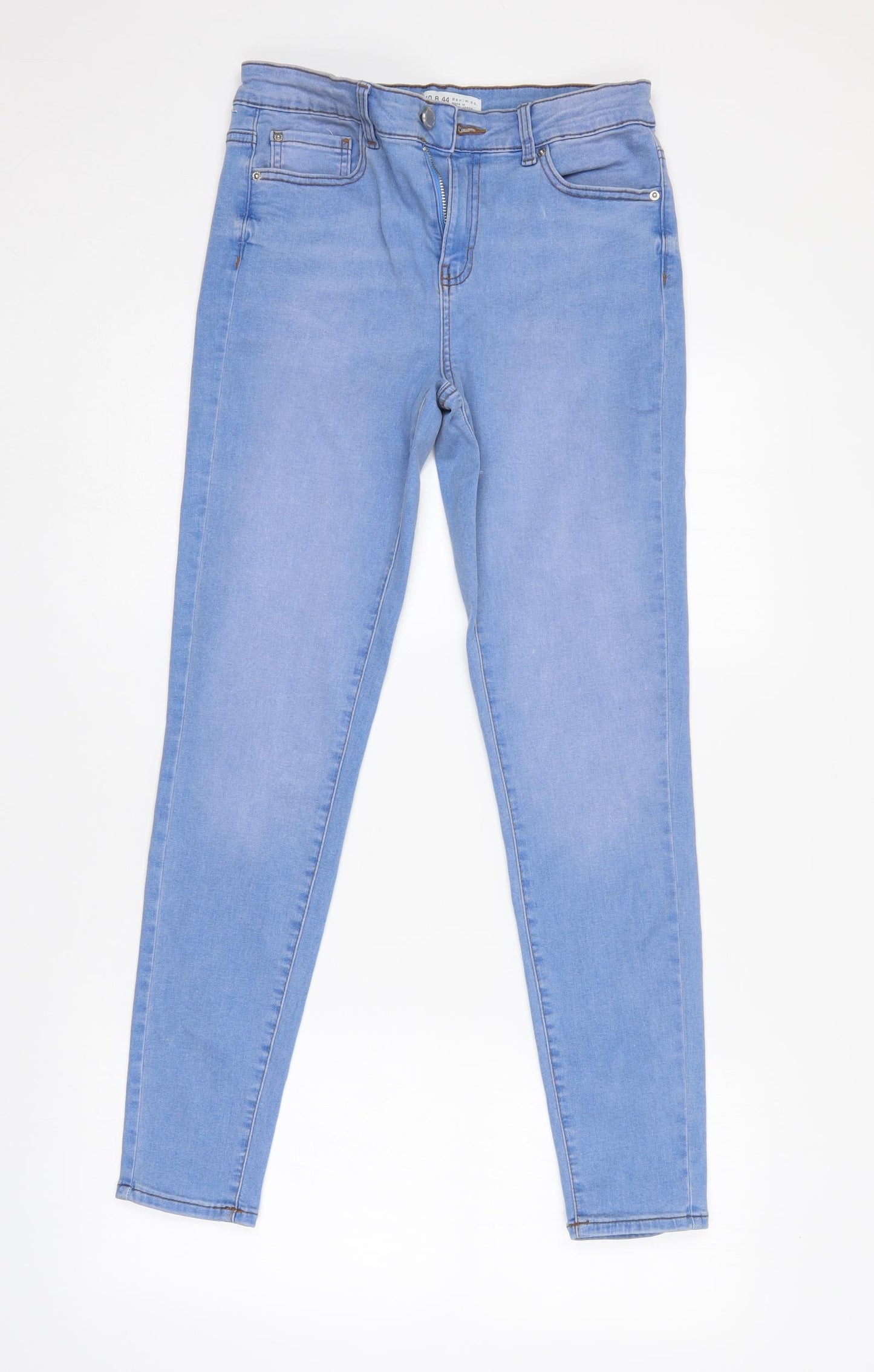 Denim & Co. Womens Blue   Tapered Jeans Size 12 L29 in - Elastic Waist