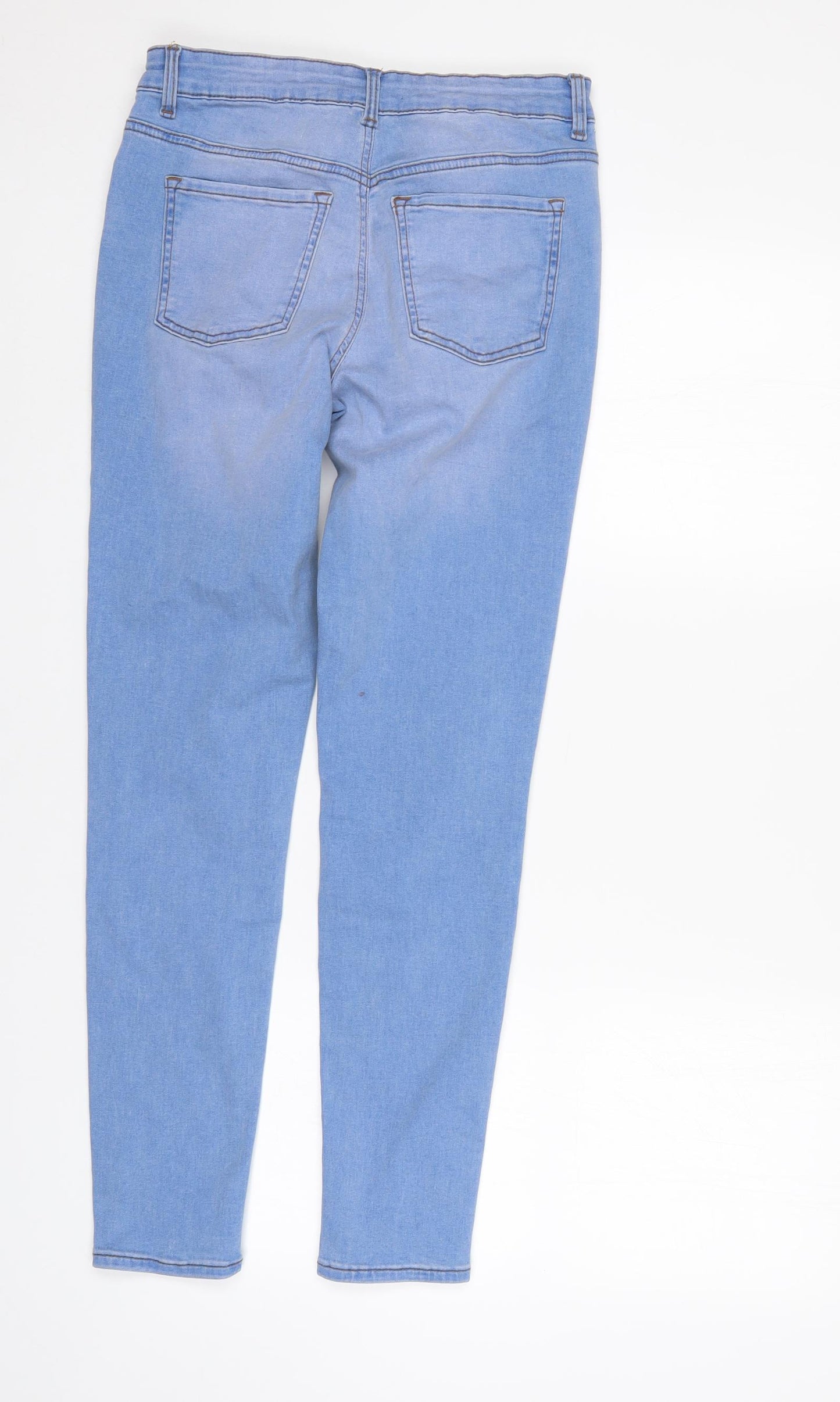 Denim & Co. Womens Blue   Tapered Jeans Size 12 L29 in - Elastic Waist