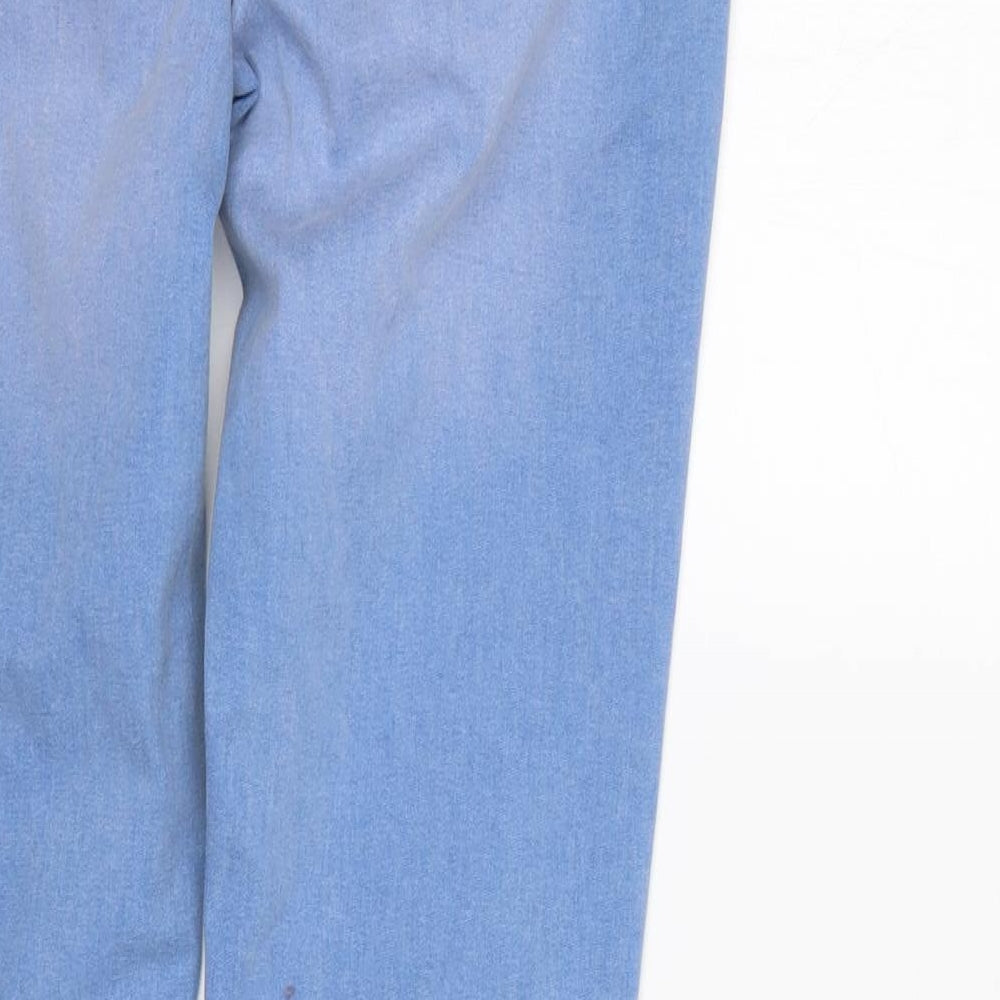 Denim & Co. Womens Blue   Tapered Jeans Size 12 L29 in - Elastic Waist