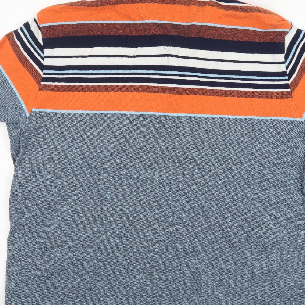 NEXT Mens Multicoloured Striped   Polo Size XL