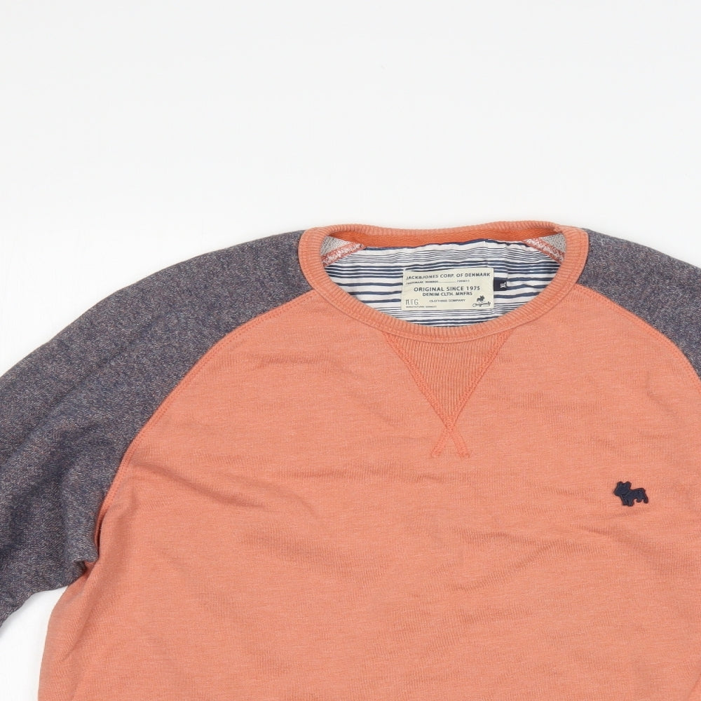 JACK & JONES Mens Pink   Pullover Sweatshirt Size XL