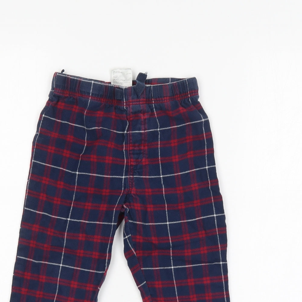 H&M Boys Multicoloured Check   Pyjama Pants Size 5-6 Years