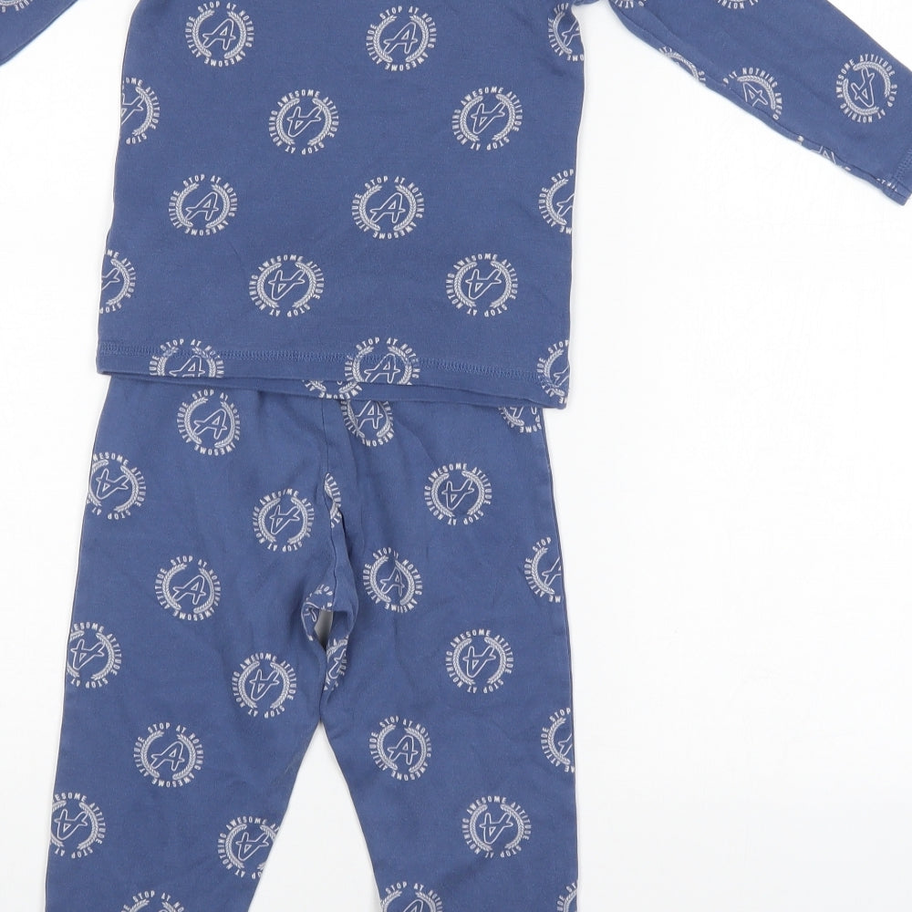 George Boys Blue    Pyjama Set Size 4-5 Years