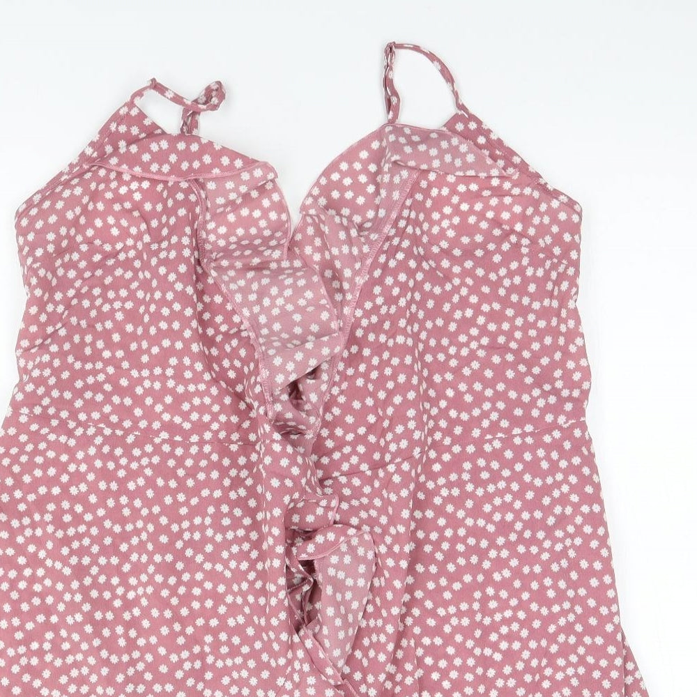 SheIn Womens Pink Floral  A-Line  Size 12