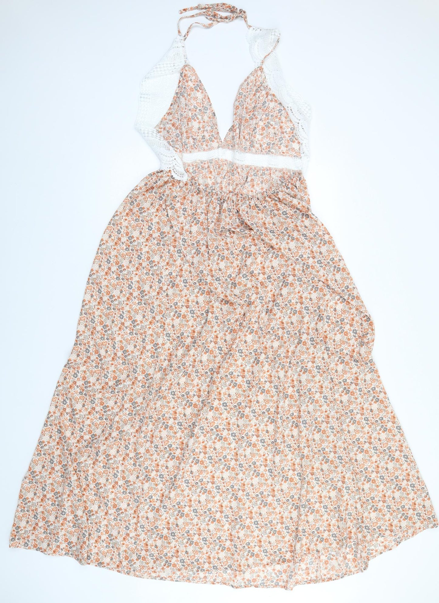 SheIn Womens Brown Floral  A-Line  Size 12