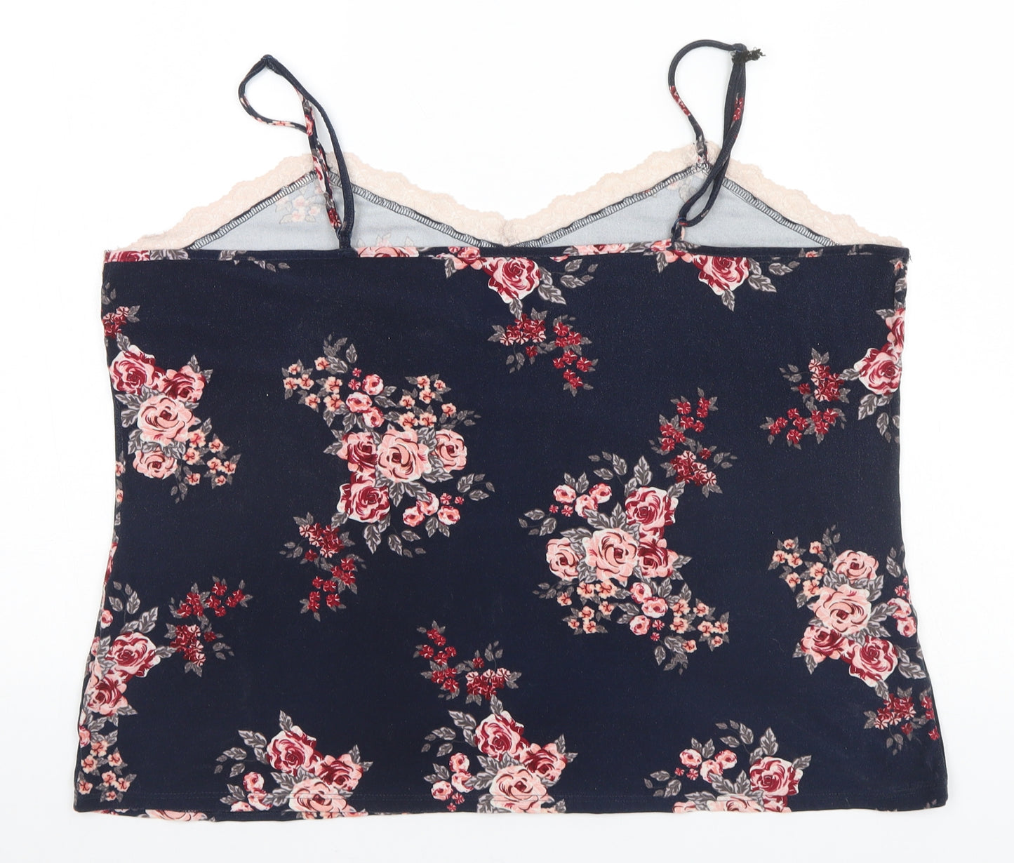 Primark Womens Blue Floral  Top Pyjama Top Size 18