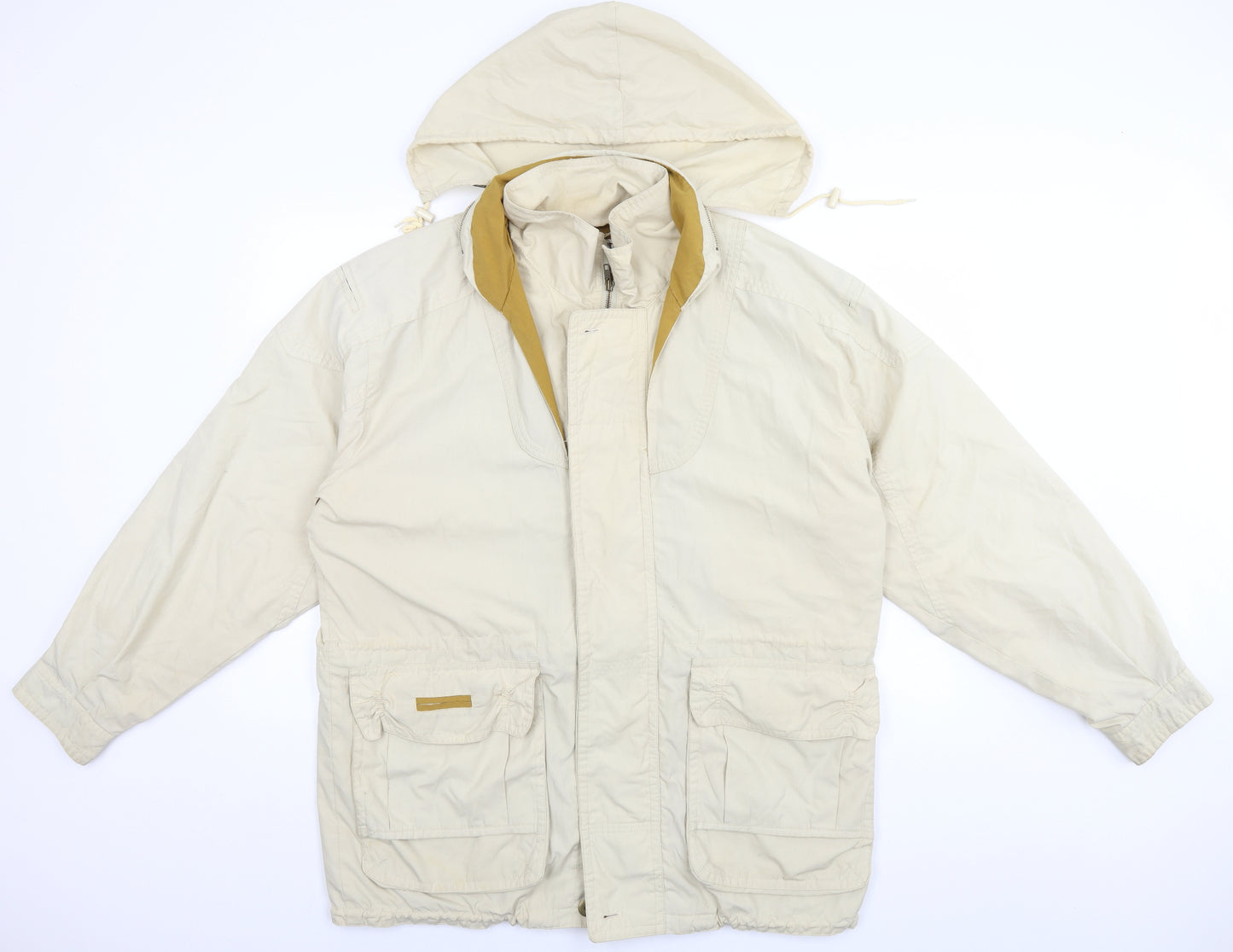 Montecatini Mens Beige   Overcoat Coat Size M