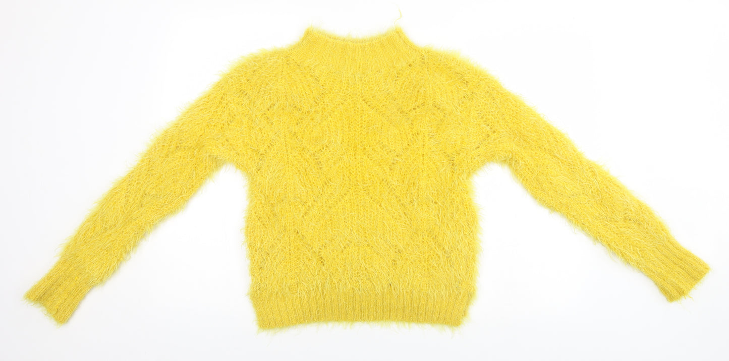 George Girls Yellow   Pullover Jumper Size 10-11 Years