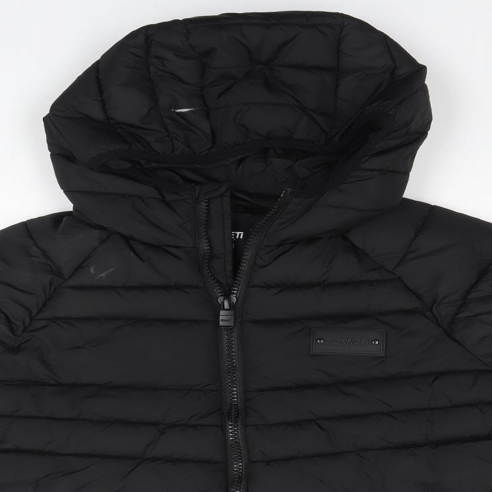 Sonneti Boys Black   Parka Coat Size 13-14 Years