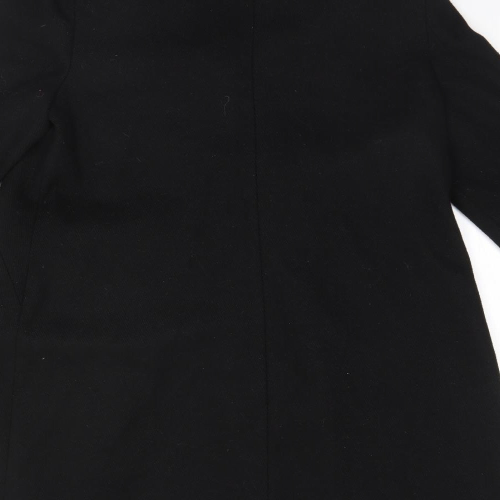 F&F Womens Black   Overcoat Coat Size 14