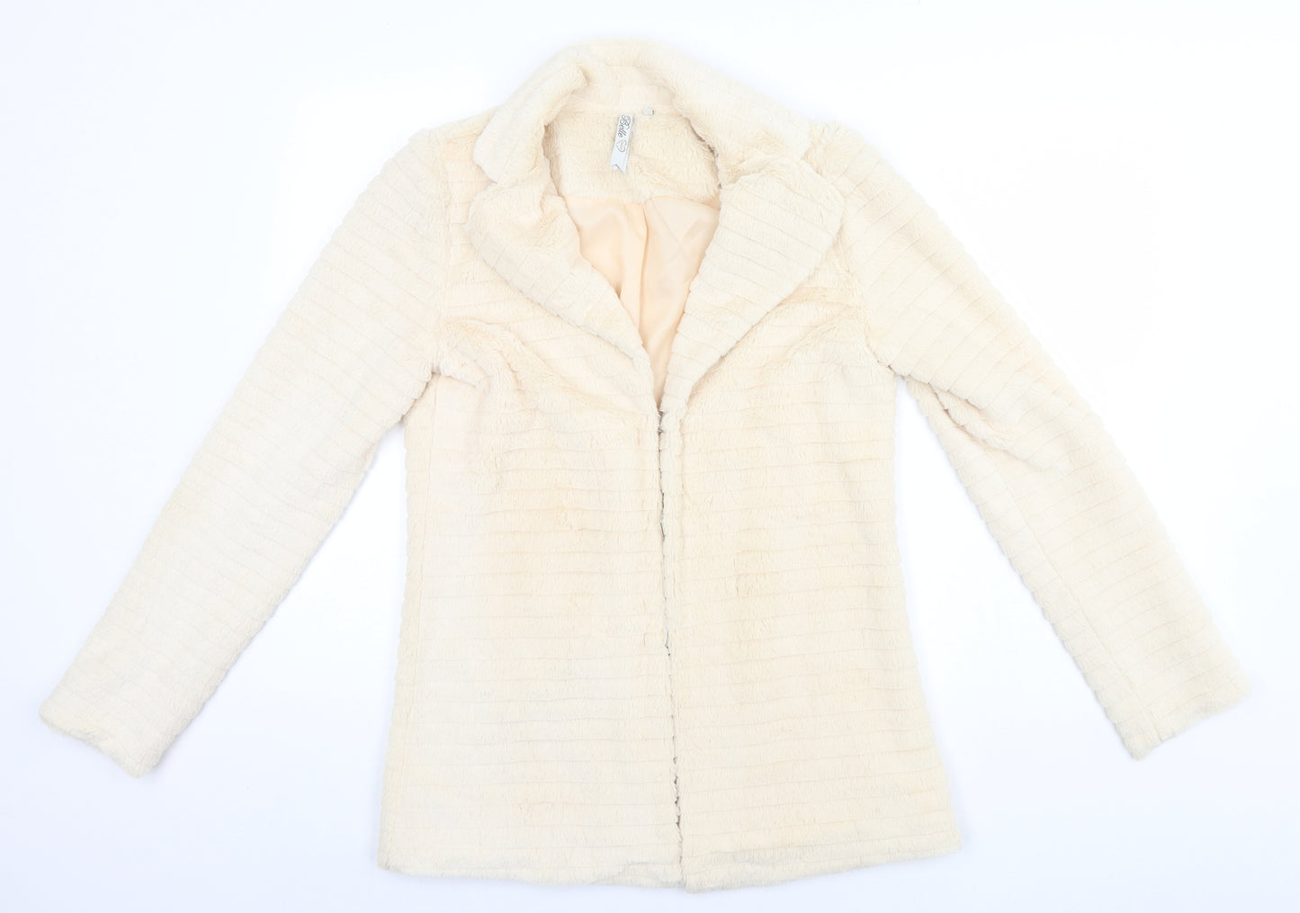 Belle Womens Beige   Overcoat Coat Size M