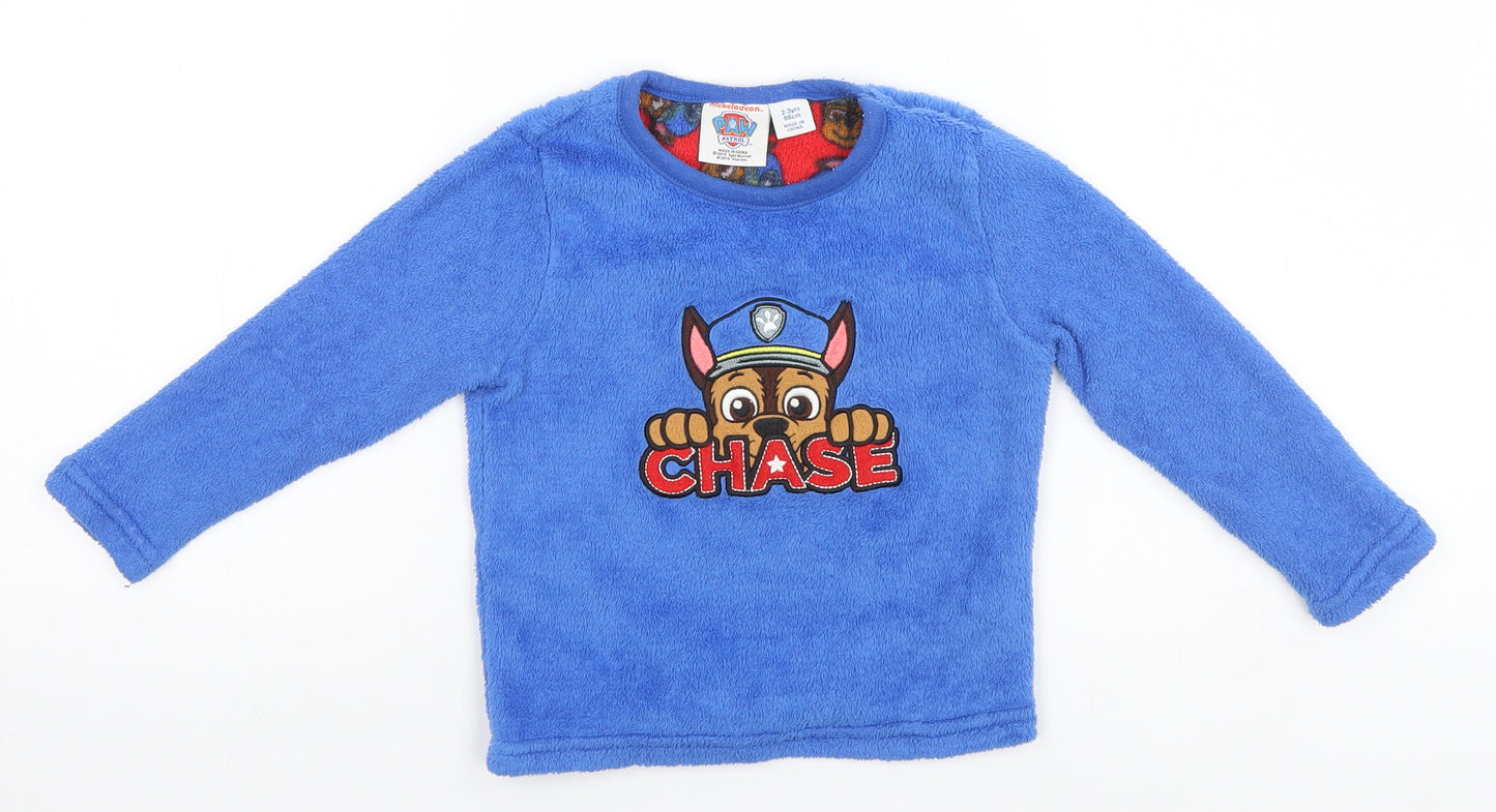 Paw Petrol Boys Blue   Pullover Jumper Size 2-3 Years  - Chase