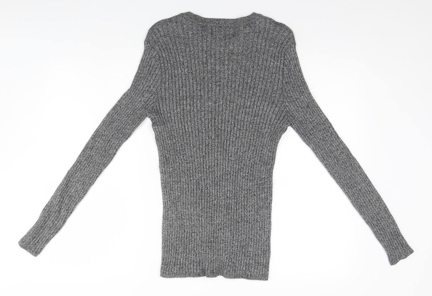 Cedar Wood State Mens Grey Striped  Pullover Jumper Size M