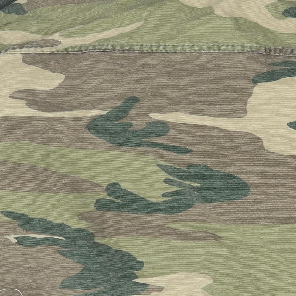 Topshop Mens Green Camouflage  Jacket  Size M