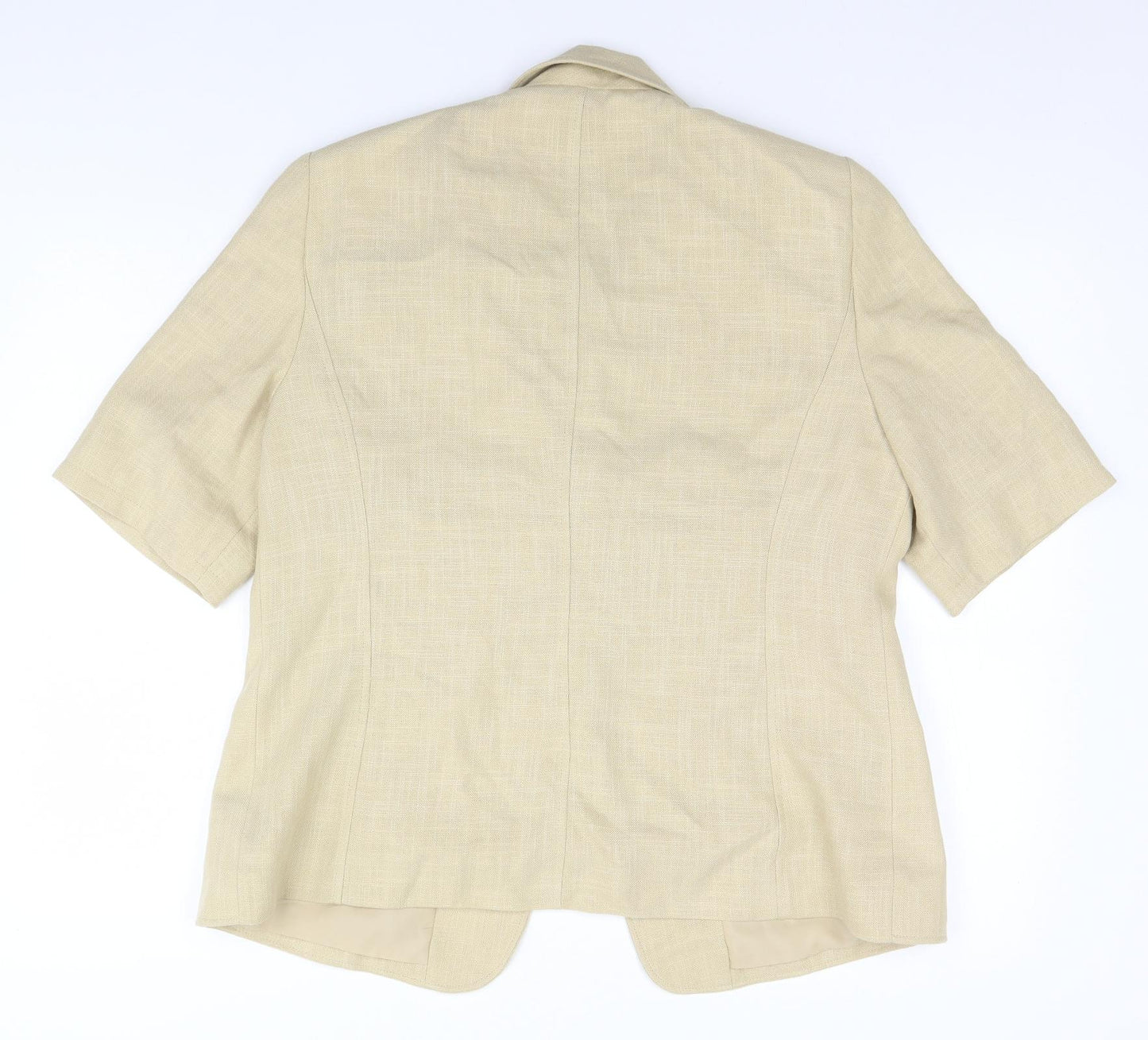 Kristen Womens Beige   Jacket Blazer Size 18