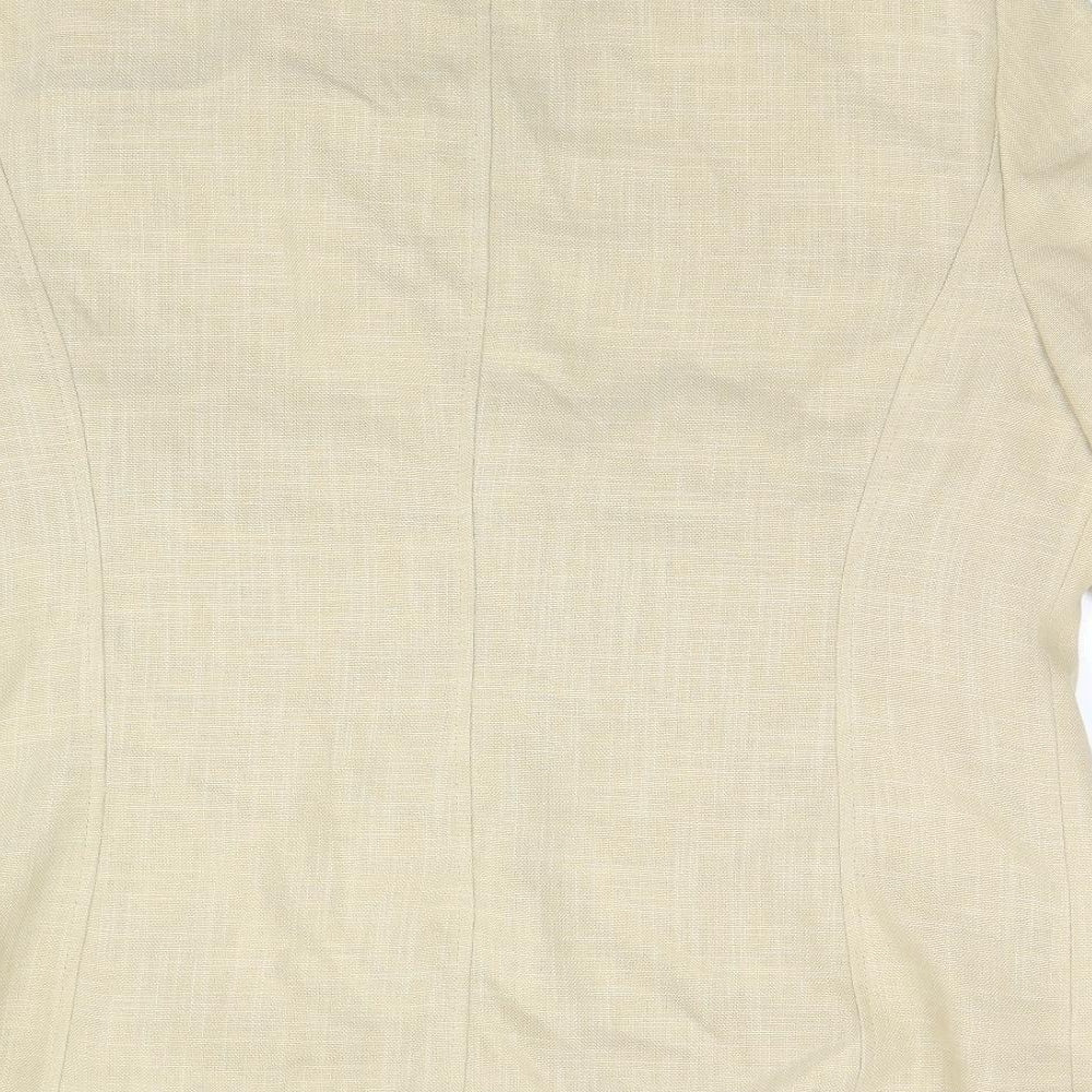 Kristen Womens Beige   Jacket Blazer Size 18