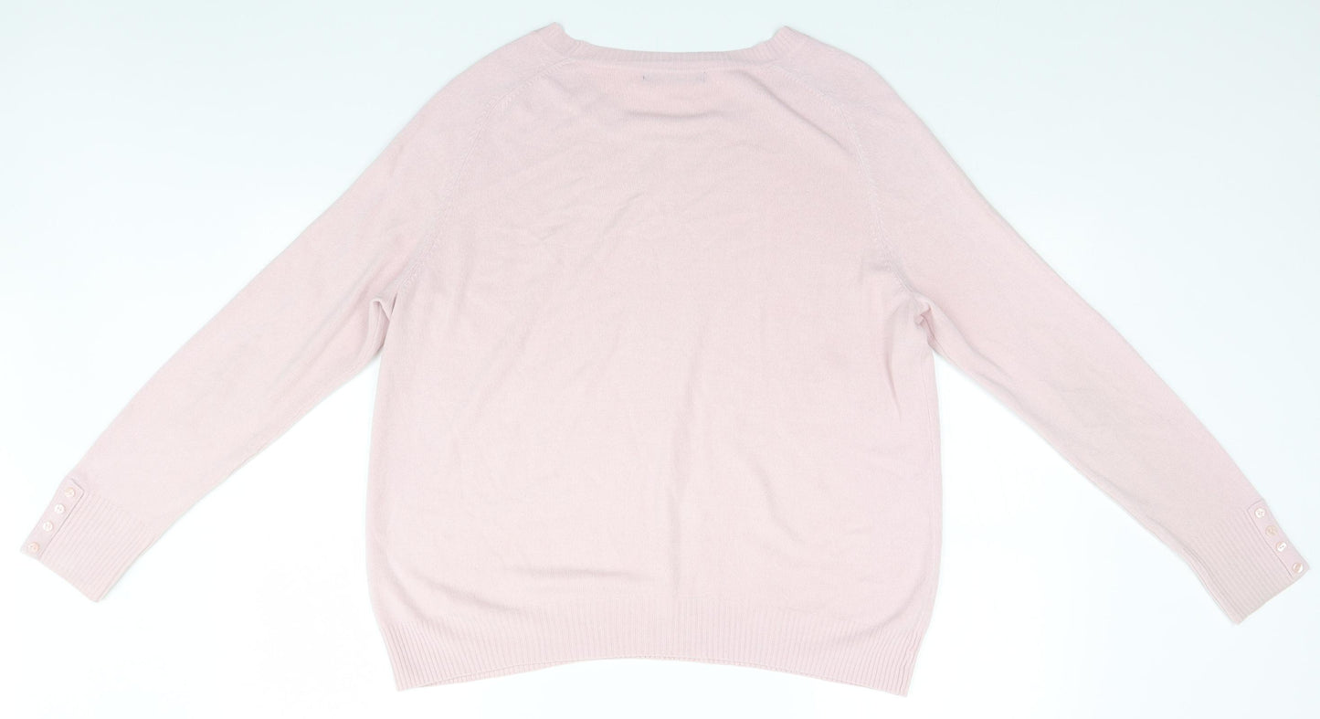 Marks and Spencer Womens Pink   Pullover Jumper