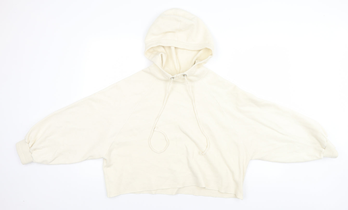 Zara Womens White   Pullover Hoodie Size S