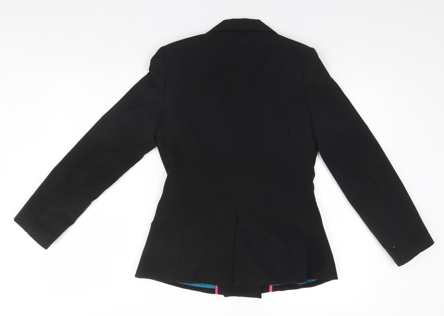 Denim & Co. Womens Black   Jacket Blazer Size 8