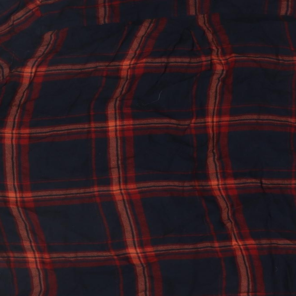 Primark Womens Black Plaid  Basic Button-Up Size 14