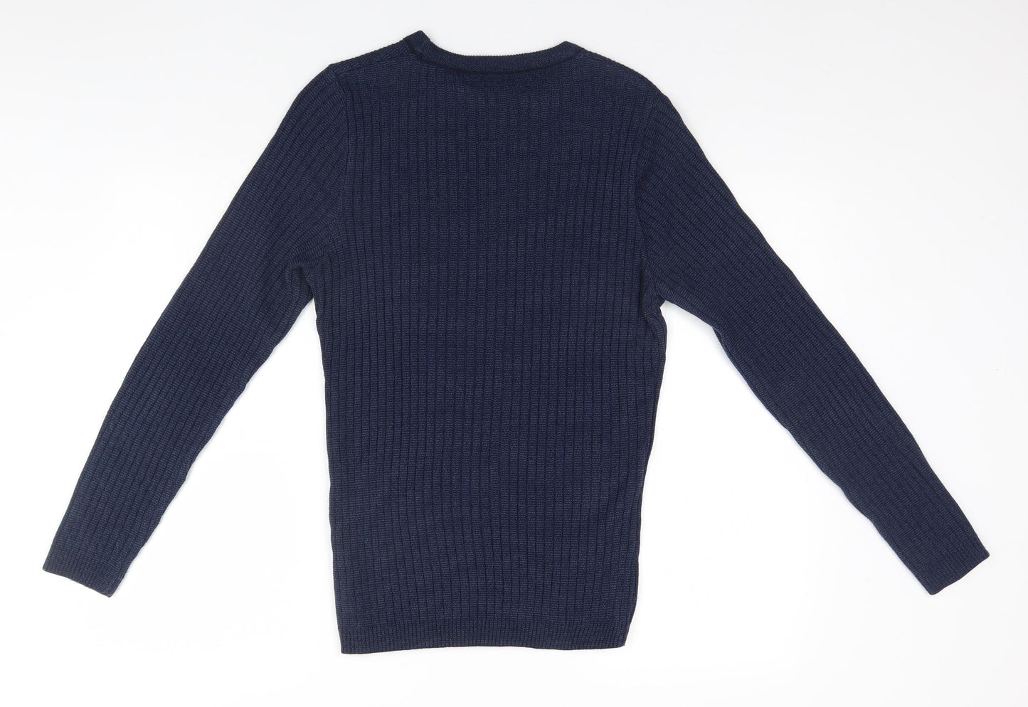 River Island Mens Blue Striped  Pullover Jumper Size XS